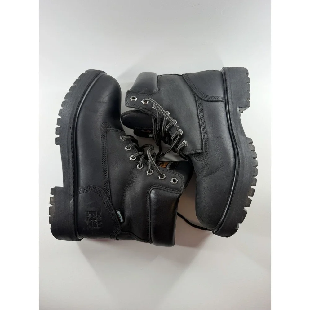 Timberland PRO Waterproof Work Boots Black Men's Size 8.5M EH ReBOTL